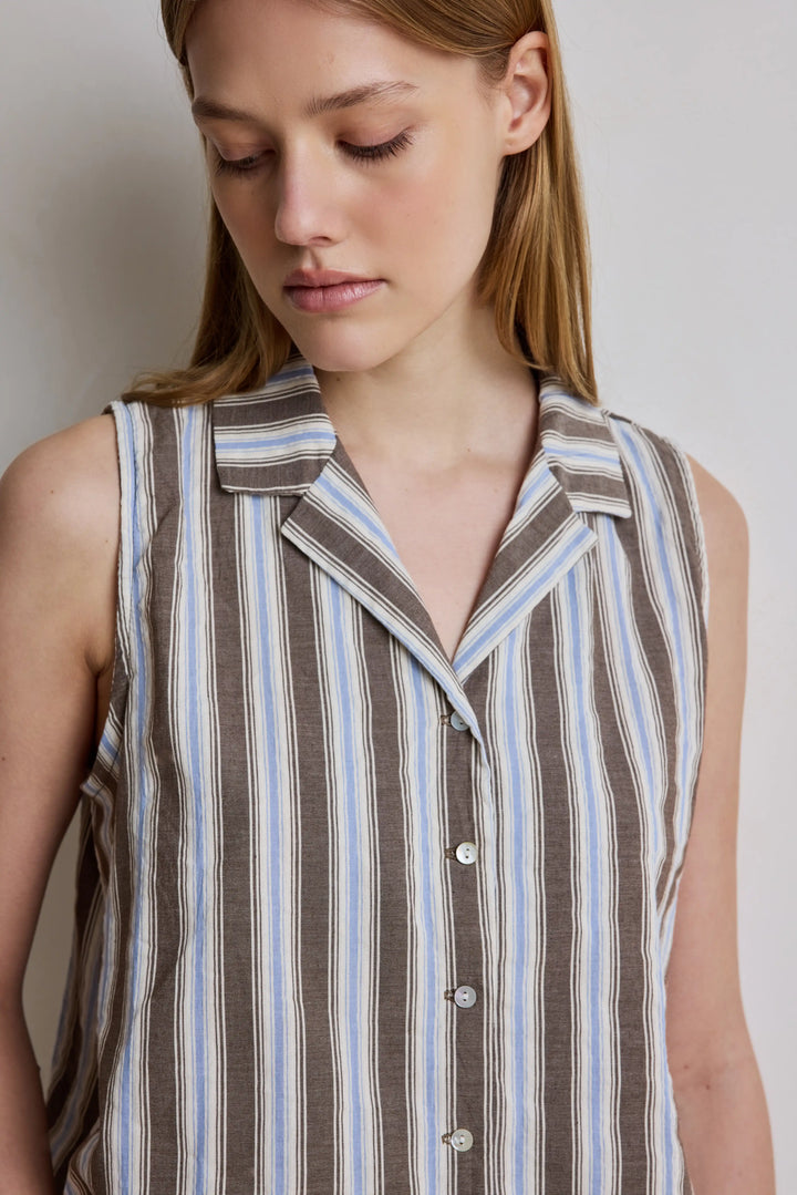 Hod - Mimi Shirt in Cedar Stripe