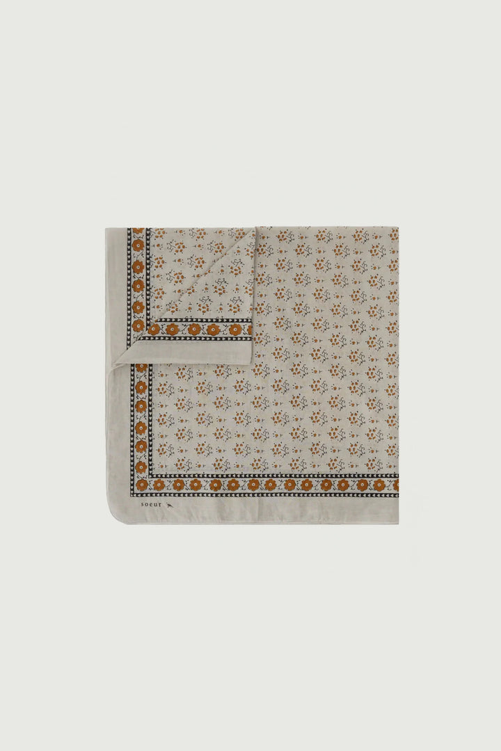 Soeur – Foulard Classic Scarf in Brown and Grey