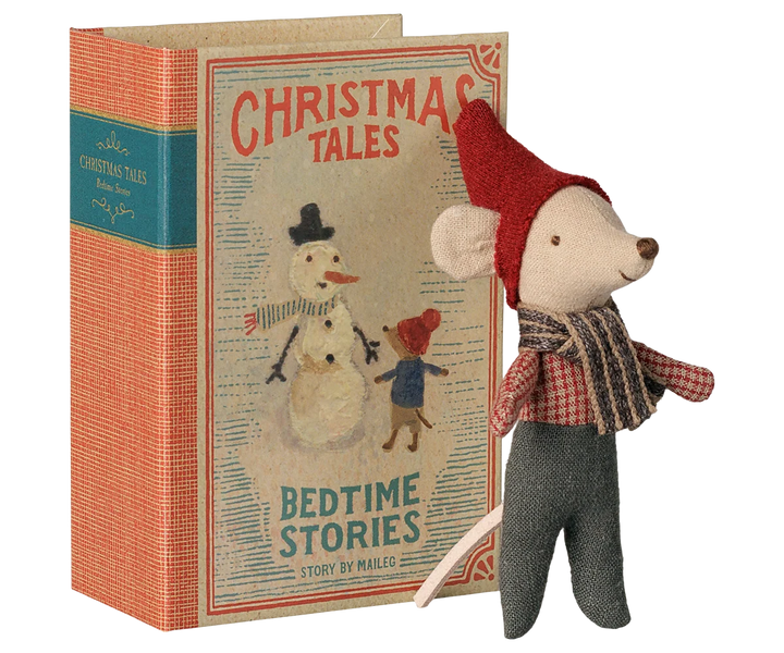 Maileg - Christmas Mouse, Baby in Book