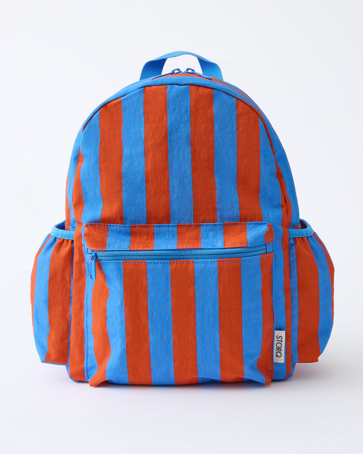 Kindred Bravely -  Cool Kid Backpack in Orange & Blue Stripe