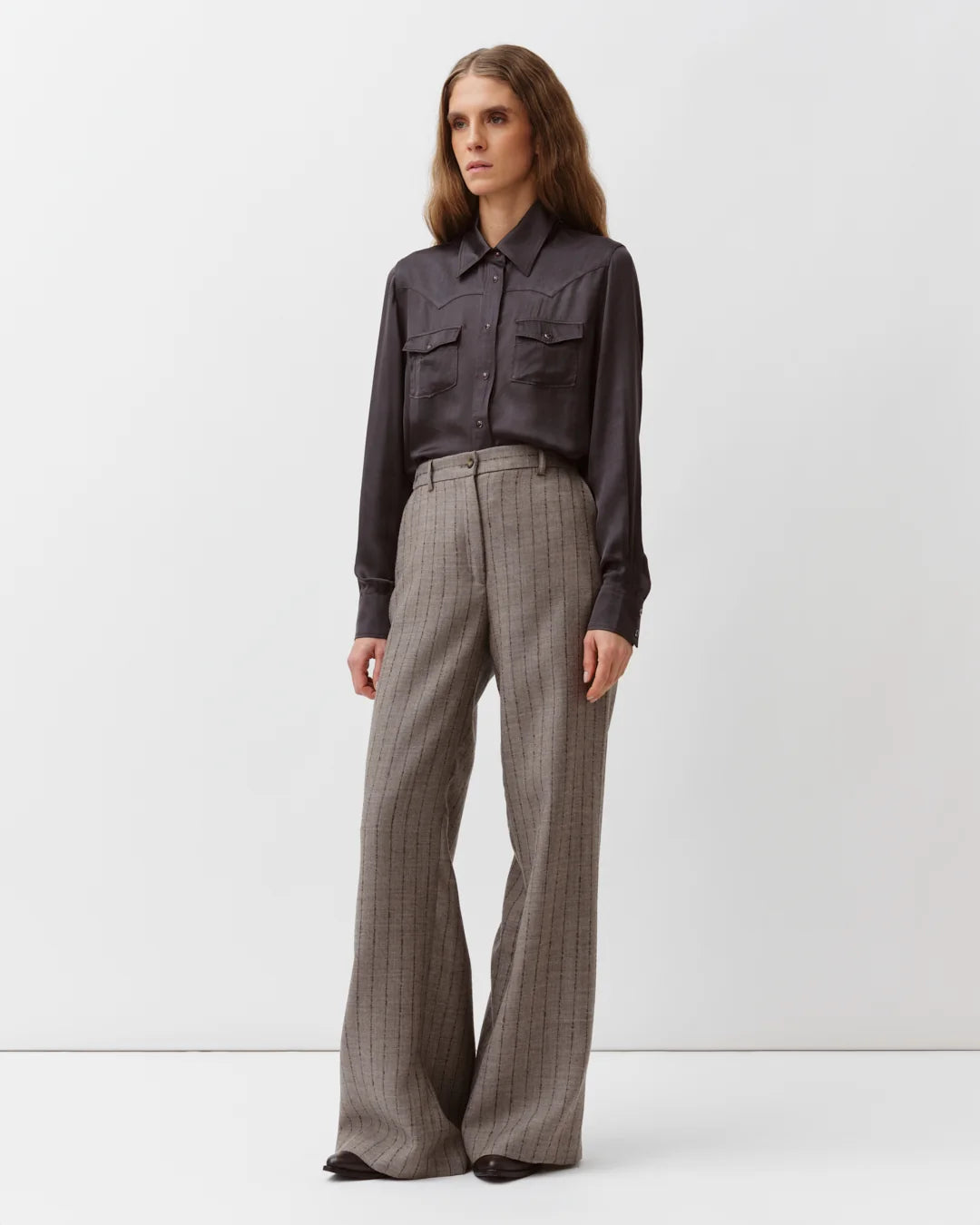 Diega - Coryda Button Down Blouse in Black