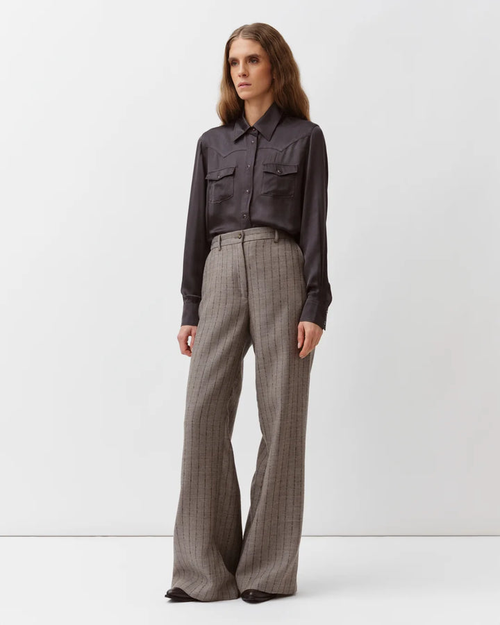 Diega - Coryda Button Down Blouse in Black