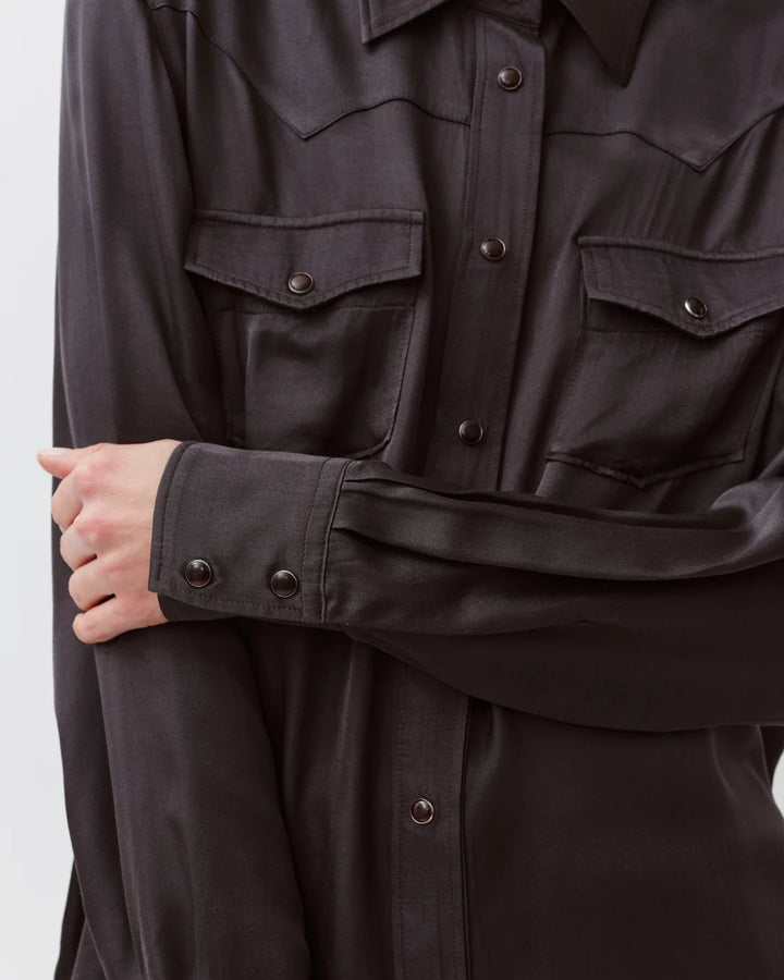 Diega - Coryda Button Down Blouse in Black