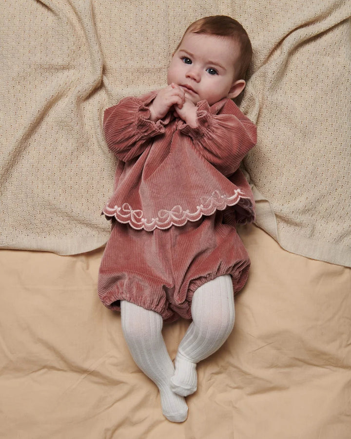 Copenhagen Colors- Corduroy Baby Set in Winter Rose