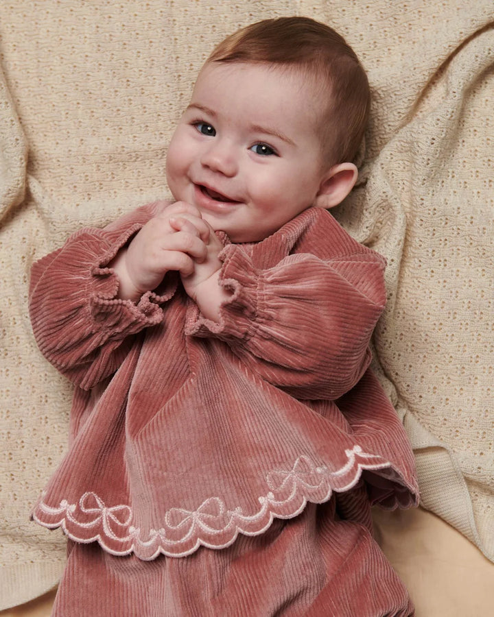 Copenhagen Colors- Corduroy Baby Set in Winter Rose