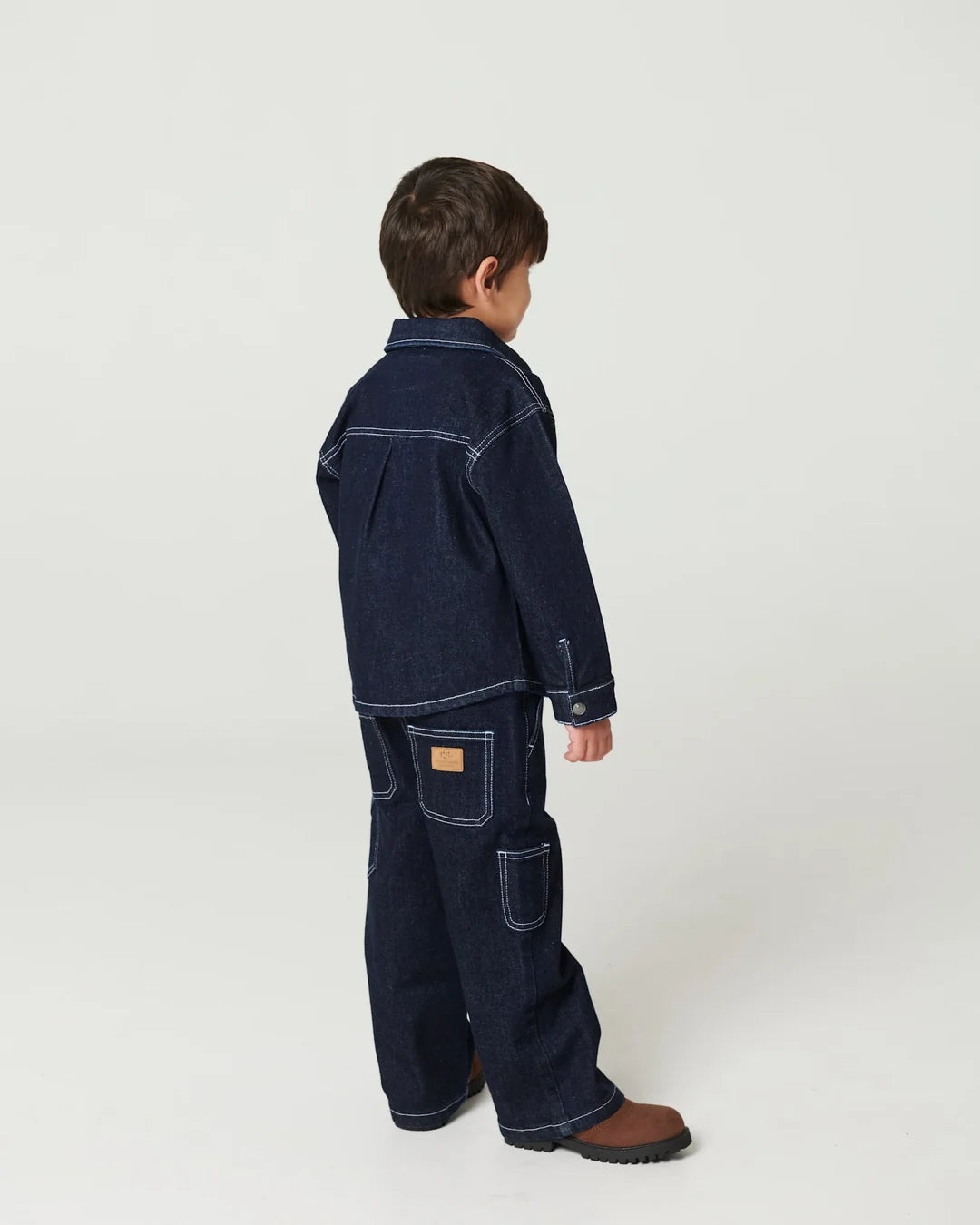Copenhagen Colors- Cotton Dark Denim Cargo Pants