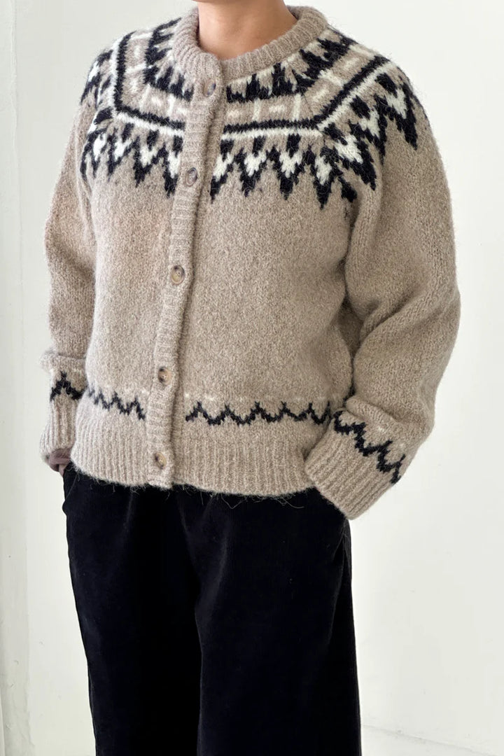Le Bon Shoppe - Alpaca Cabin Cardigan in Beige