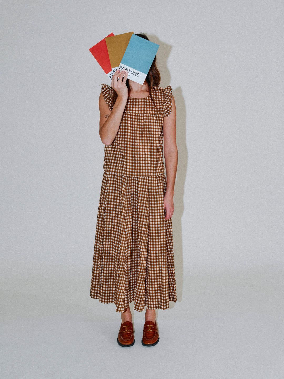 The Little Project  – Polly Top in Chestnut Check