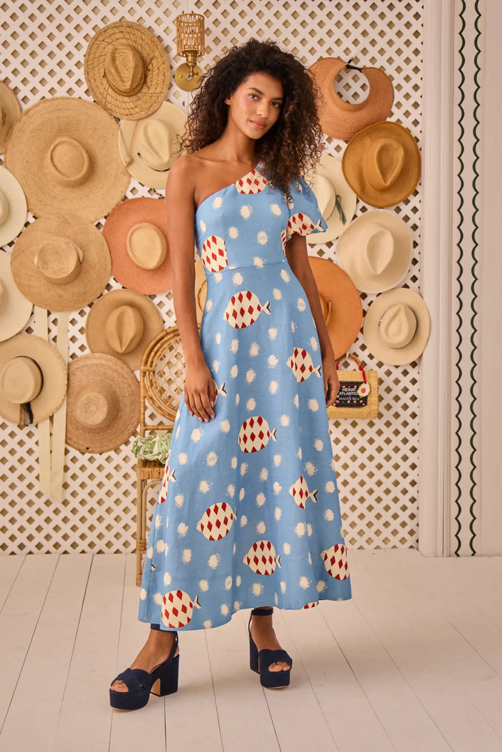 Hunter Bell - Carmen Dress in Rising Tide