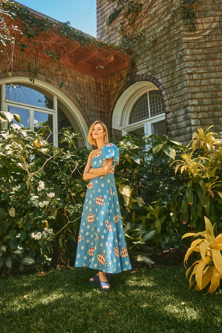 Hunter Bell - Carmen Dress in Rising Tide
