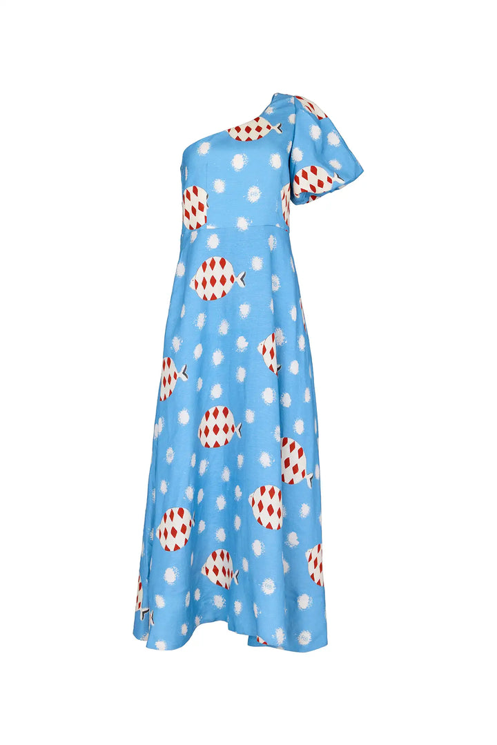 Hunter Bell - Carmen Dress in Rising Tide
