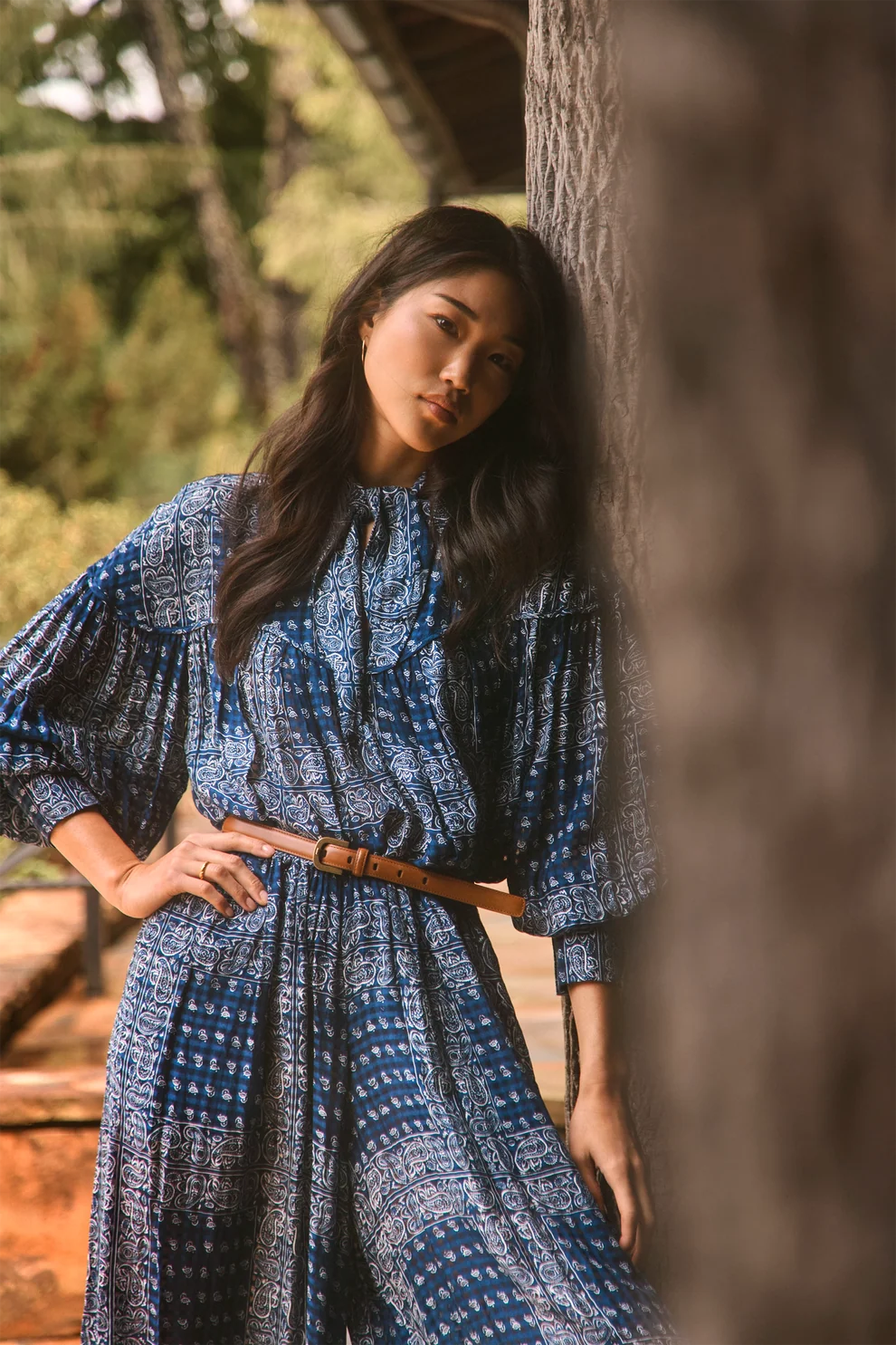 Hunter Bell – Celeste Blouse in Inkwell Paisley