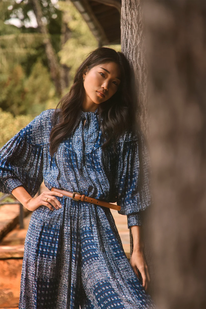 Hunter Bell – Celeste Blouse in Inkwell Paisley