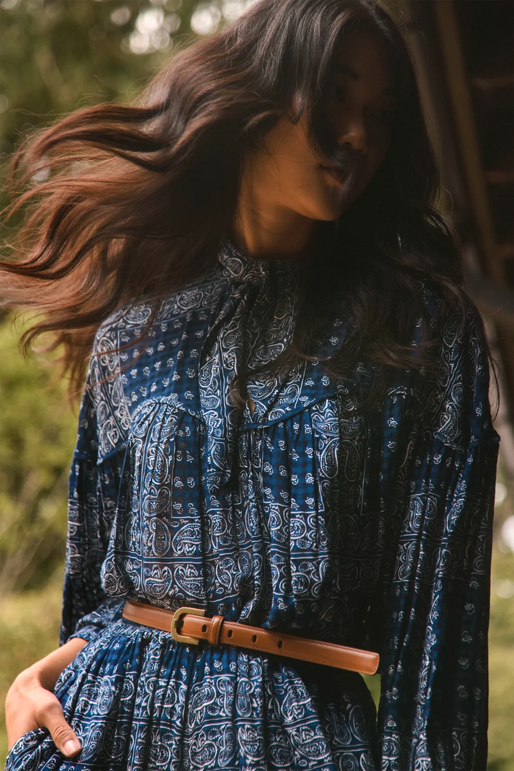 Hunter Bell – Celeste Blouse in Inkwell Paisley