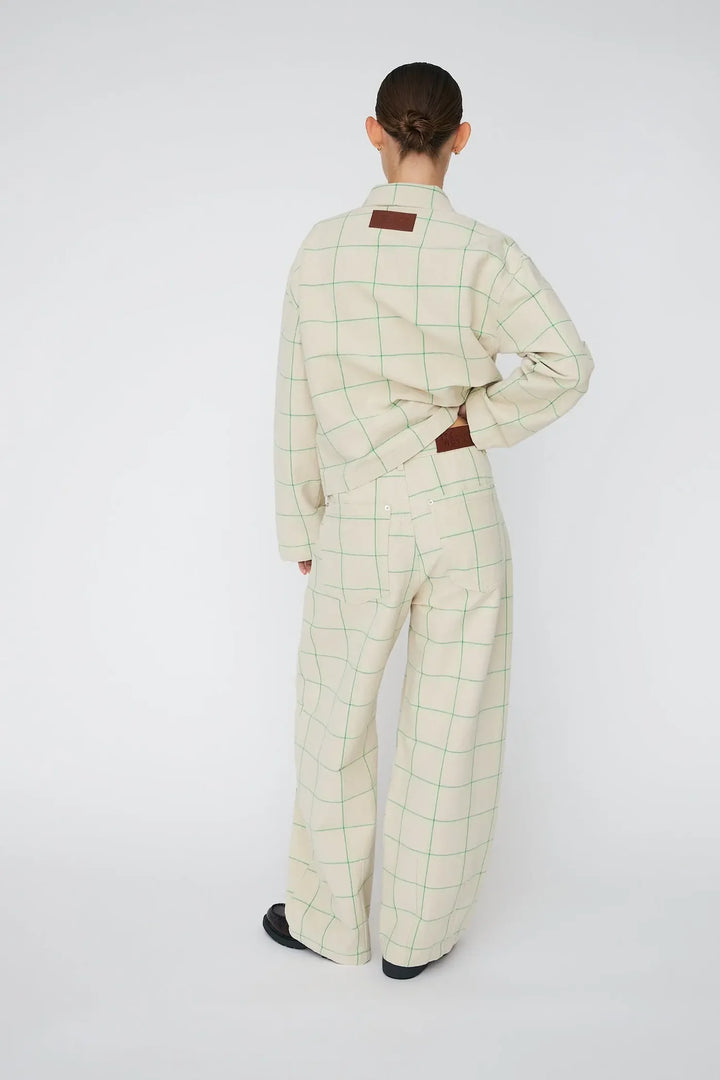 Stella Nova – Checked Baggy Low-Waist Pants