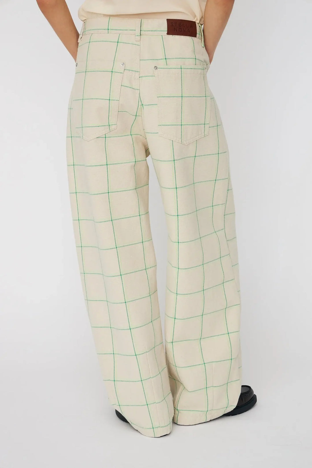 Stella Nova – Checked Baggy Low-Waist Pants