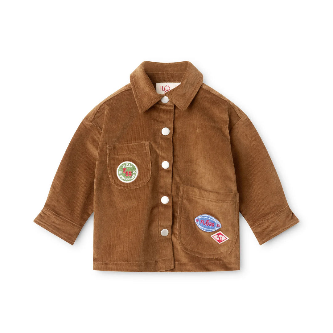 Floess – Christian Overshirt in Warm Coffee
