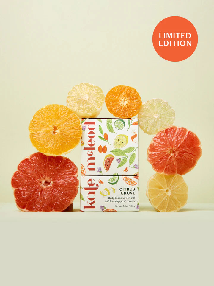 Kate Mcleod – Limited Edition Citrus Grove Stone Solid Lotion Bar