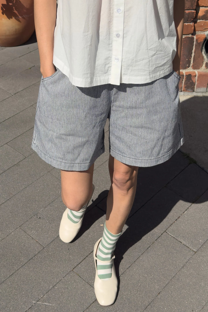 Le Bon Shoppe - City Shorts in Blue Stripe