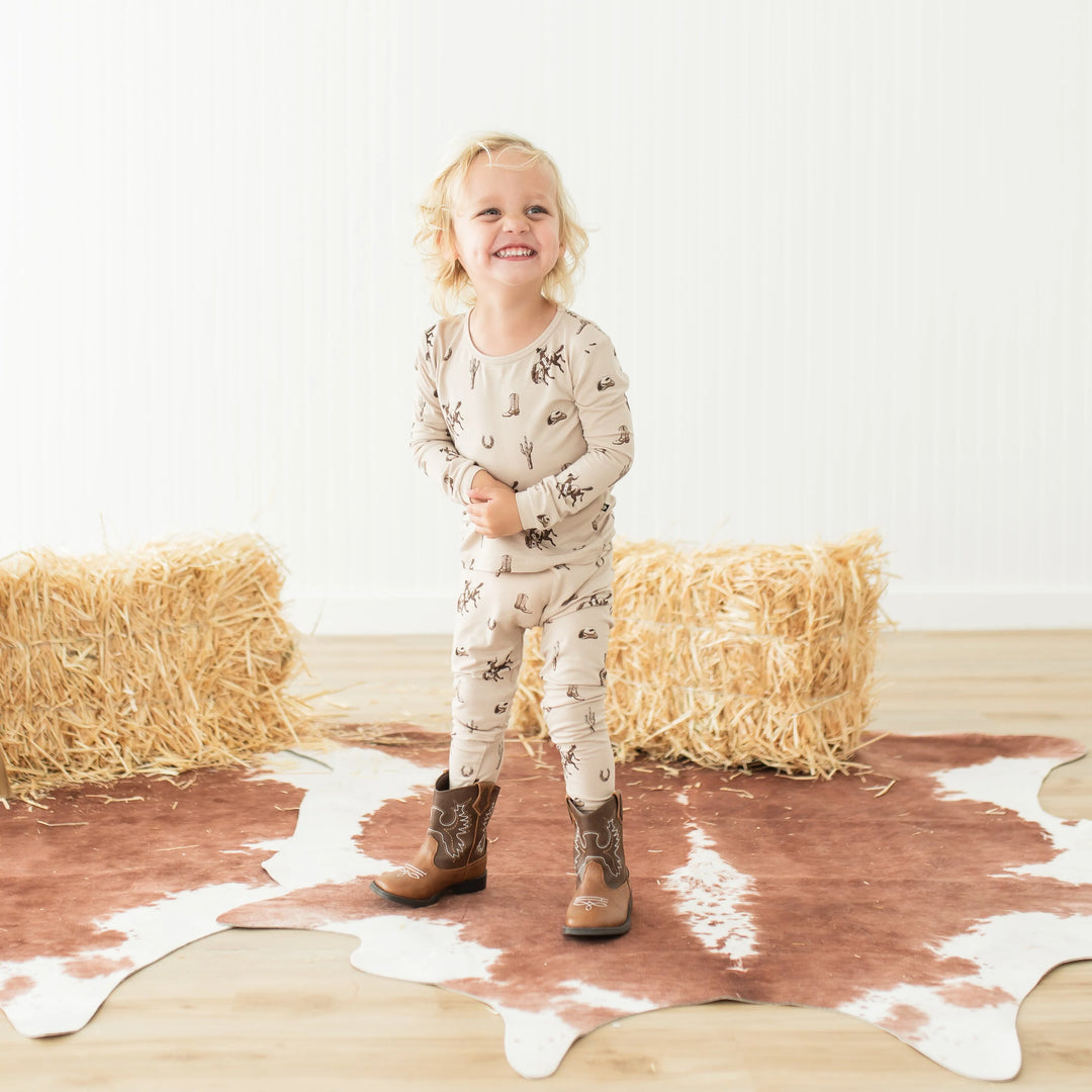 Kyte Baby - Long Sleeve Toddler Pajama Set in Cowboys