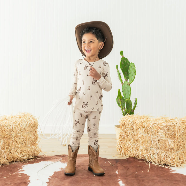 Kyte Baby - Long Sleeve Toddler Pajama Set in Cowboys