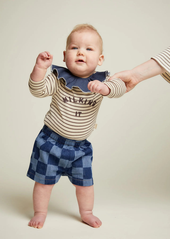 Claude & Co – Frankie Checkerboard Denim Short
