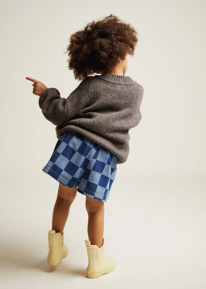 Claude & Co – Frankie Checkerboard Denim Short