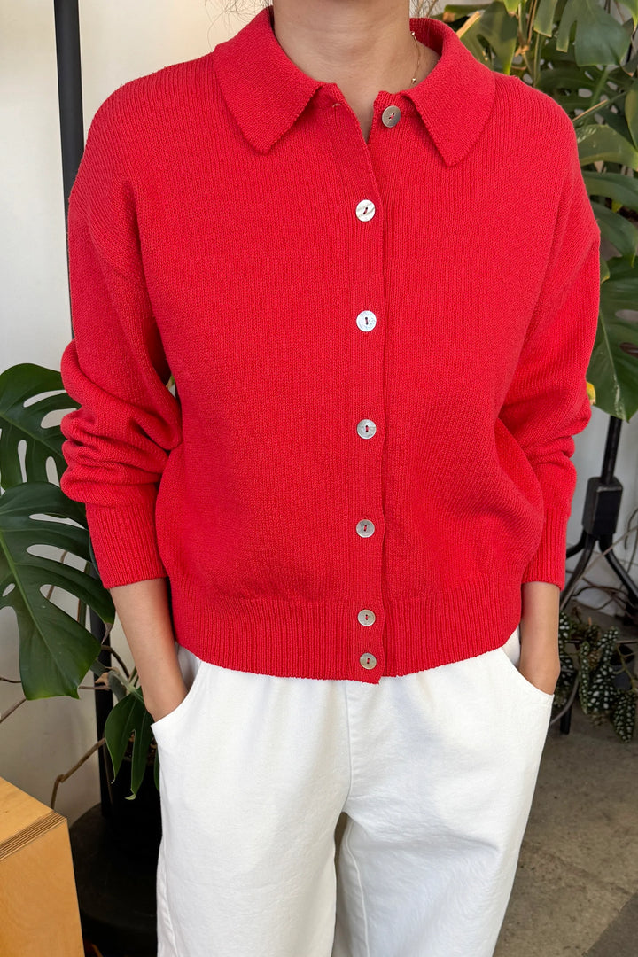 Le Bon Shoppe - The Club Cardigan in Chili