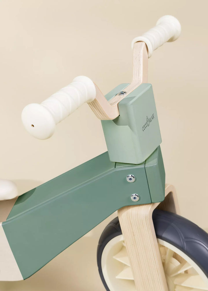 Coco Village - Wooden Balance Bike 3 in 1 in Seafoam