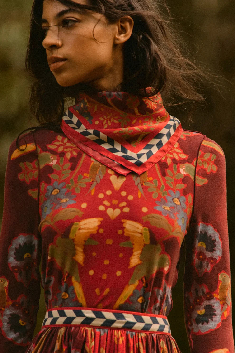 Hunter Bell – Birds of a Feather Navy Scarf