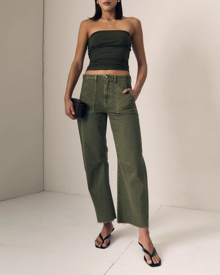 Le Jean - Utility Soft Barrel in Olive Green