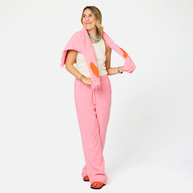 Kerri Rosenthal – Ex-Boyfriend Patchwork Sweatshirt in Pink