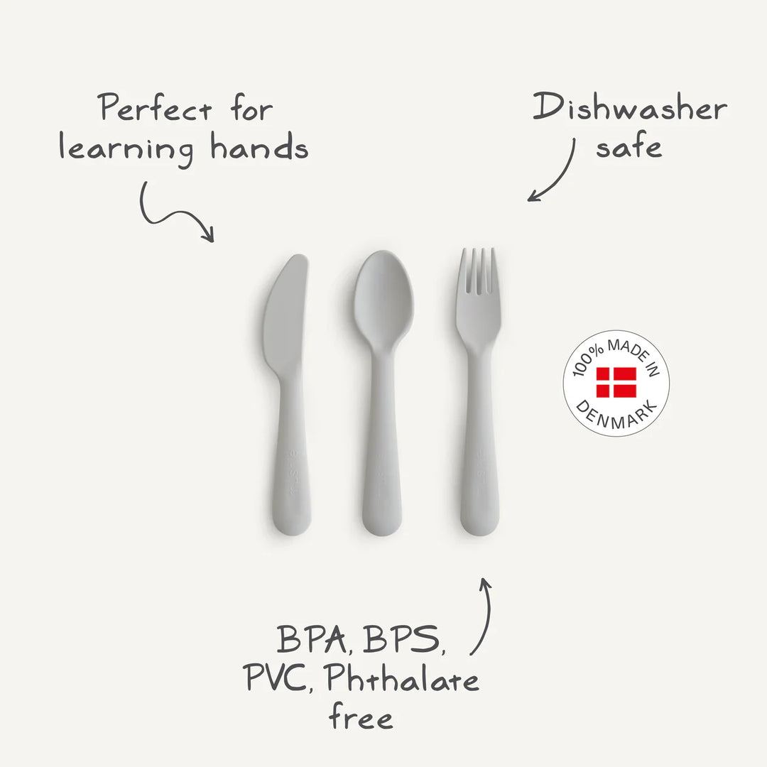 Mushie - Dinnerware Cutlery Set in Sage