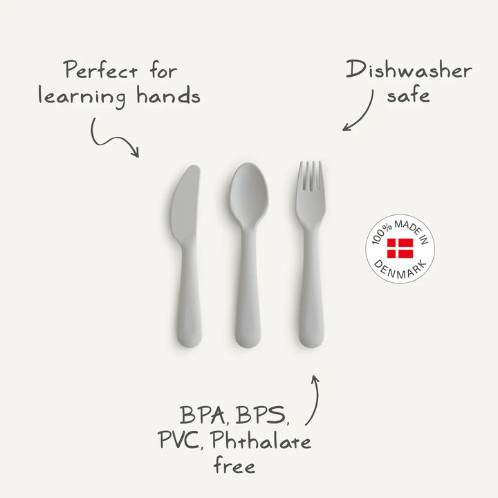 Mushie - Dinnerware Cutlery Set in Sage