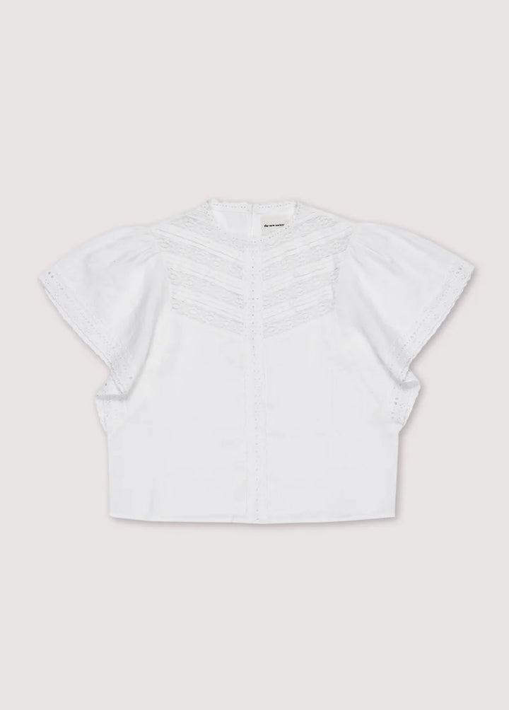 The New Society – Downey Blouse in White