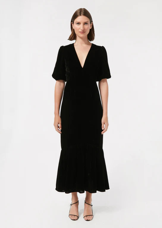 Rhode – Ester Dress in Black Velvet