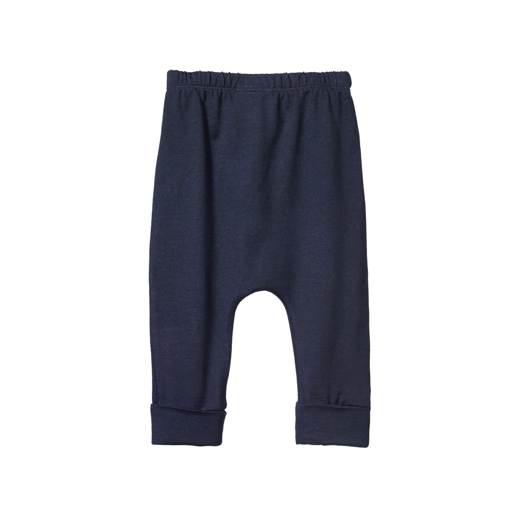 Nature Baby – Cotton Drawstring Pants in Navy