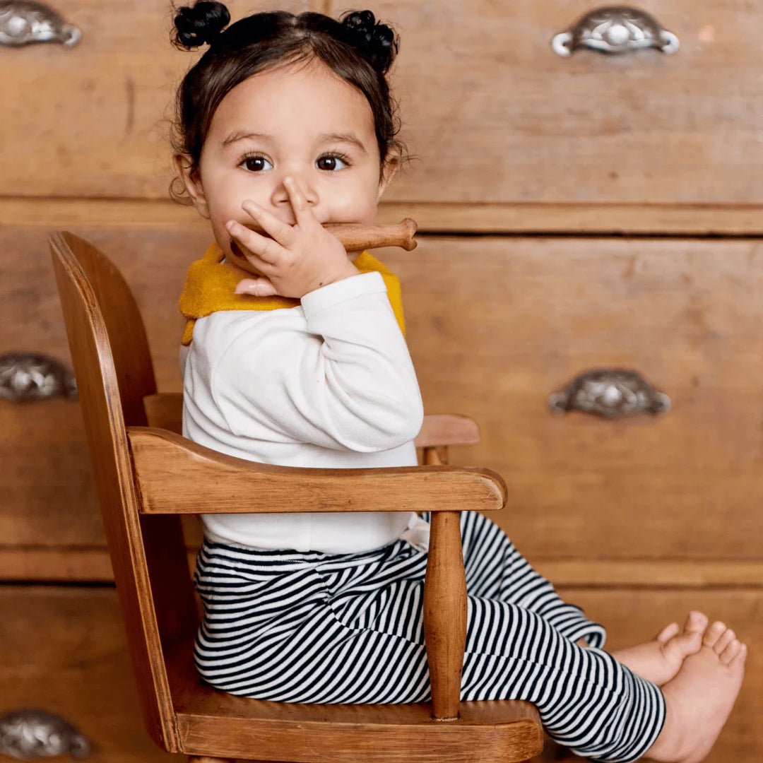 Nature Baby – Cotton Drawstring Pants in Navy Stripe