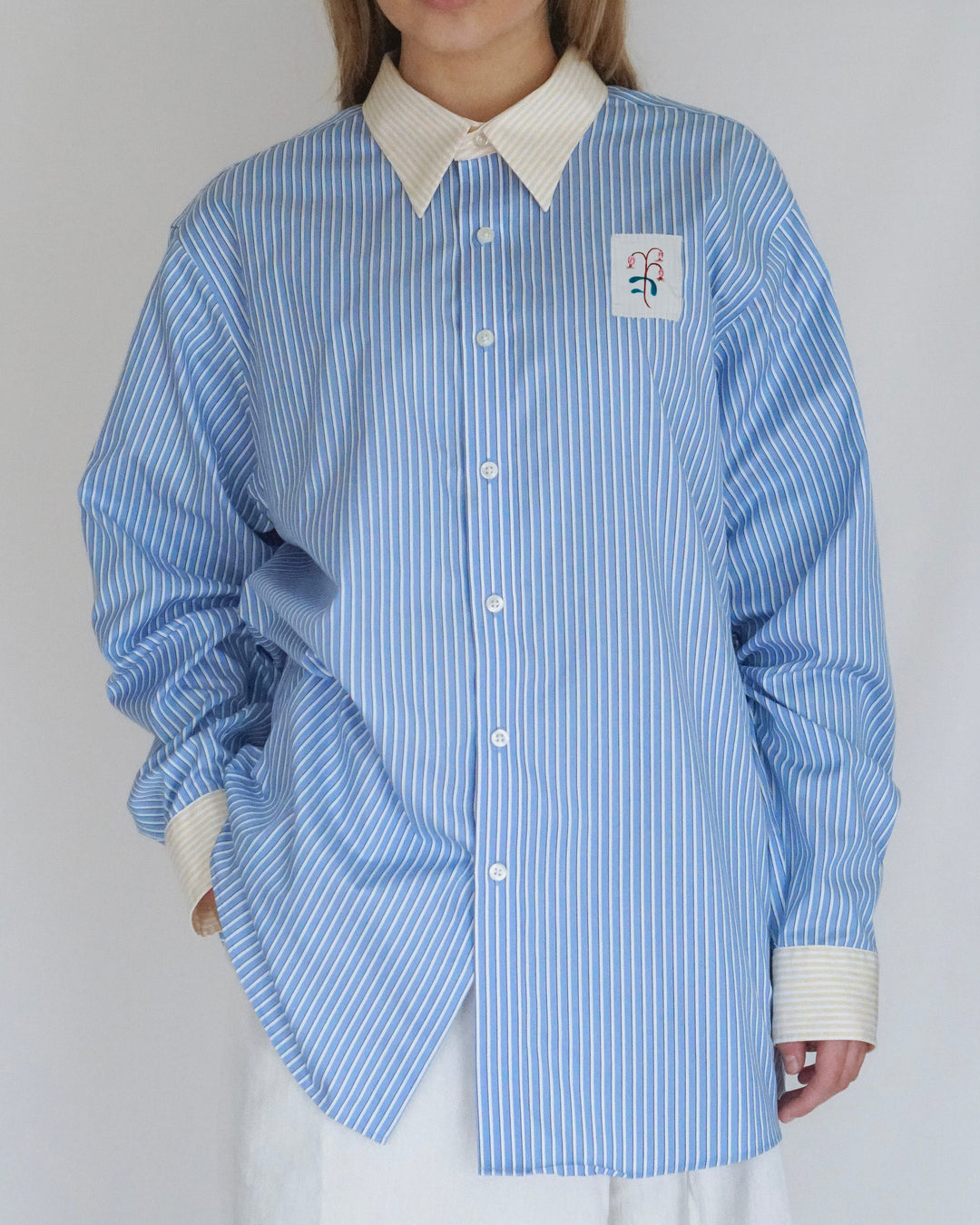 Proche - Upcycled Floral Stamp Shirt