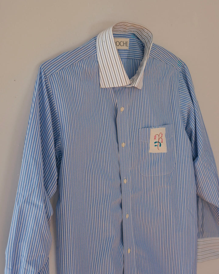 Proche - Upcycled Floral Stamp Shirt