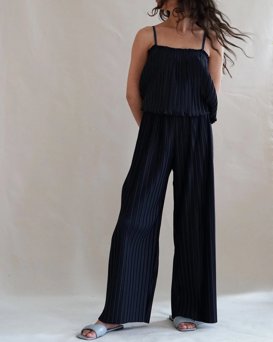 Proche - Pleated Sadie Pant in Black