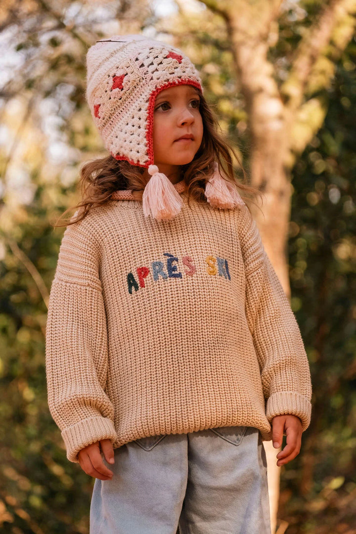 Wild Wawa- Aprés Ski Sweater in Ecru
