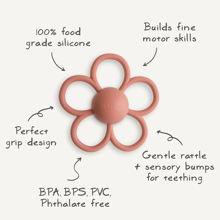 Mushie – Daisy Teether Rattle