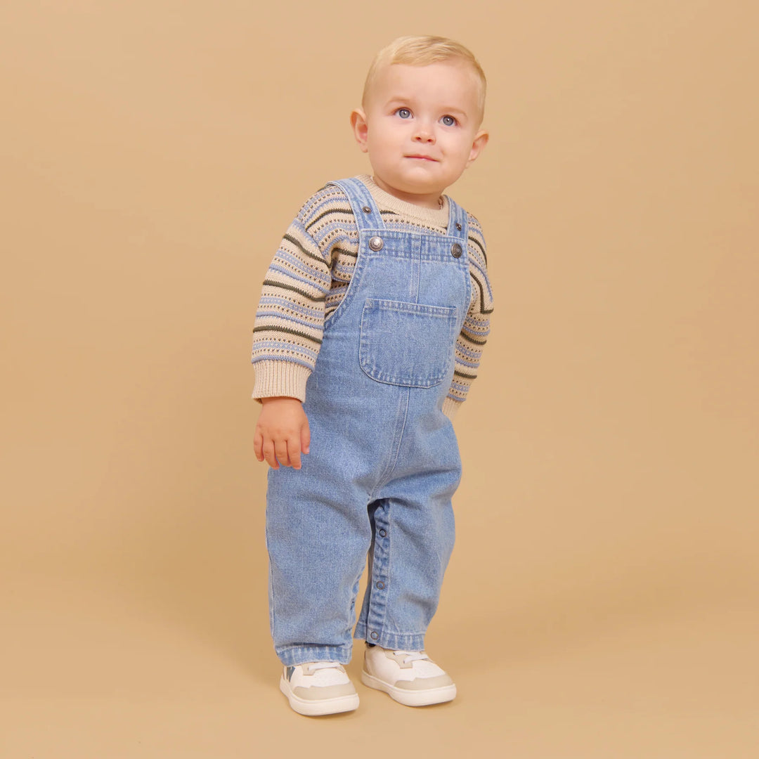WHEAT – Overall Ivan in Light Blue Denim