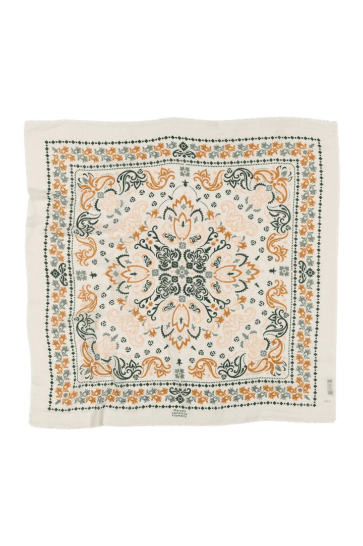 Maison Lecomte Flament – Wool Silk Blend Bandana in Mallorca