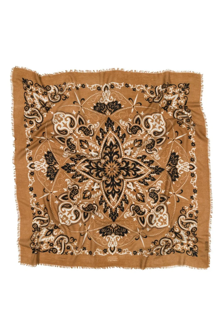 Maison Lecomte Flament – Cashmere Bandana in Camel