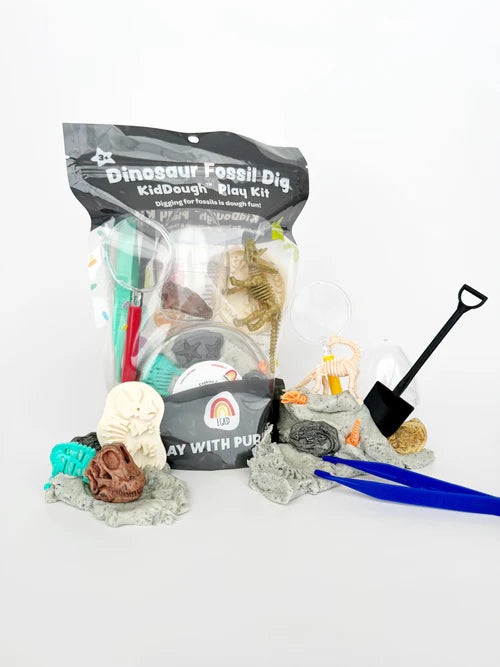 Earth Grown KidDoughs - Kid Dough Play Kit in Dino Fossil Dig