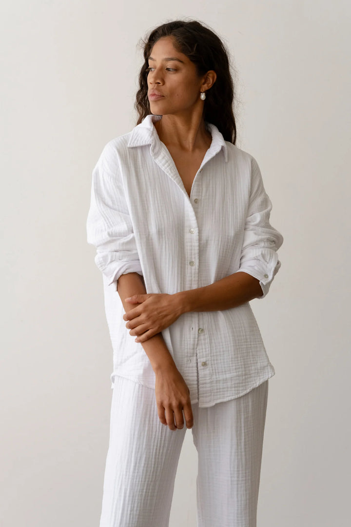 Donni – Bubble Shirt in Powder