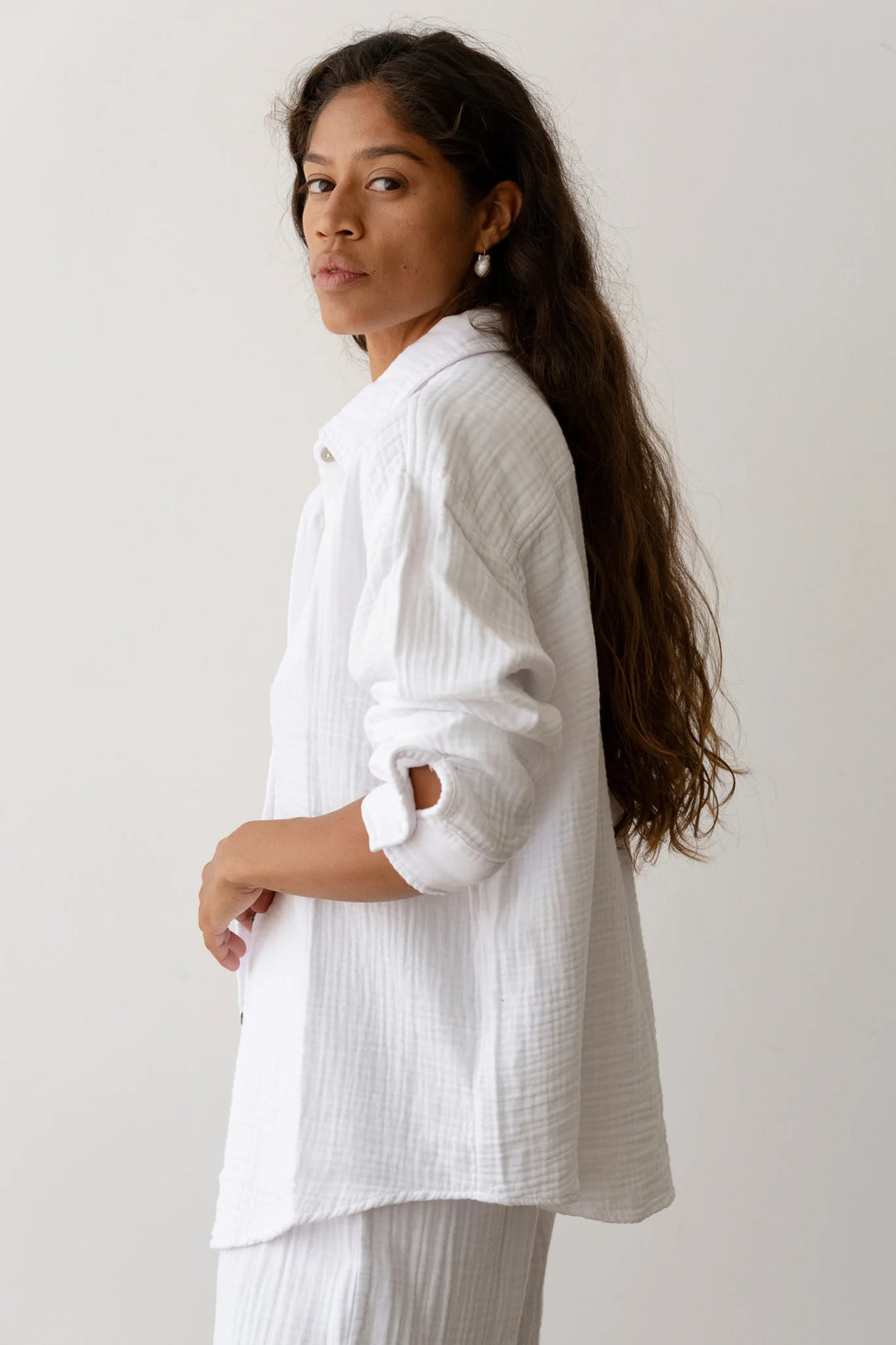 Donni – Bubble Shirt in Powder