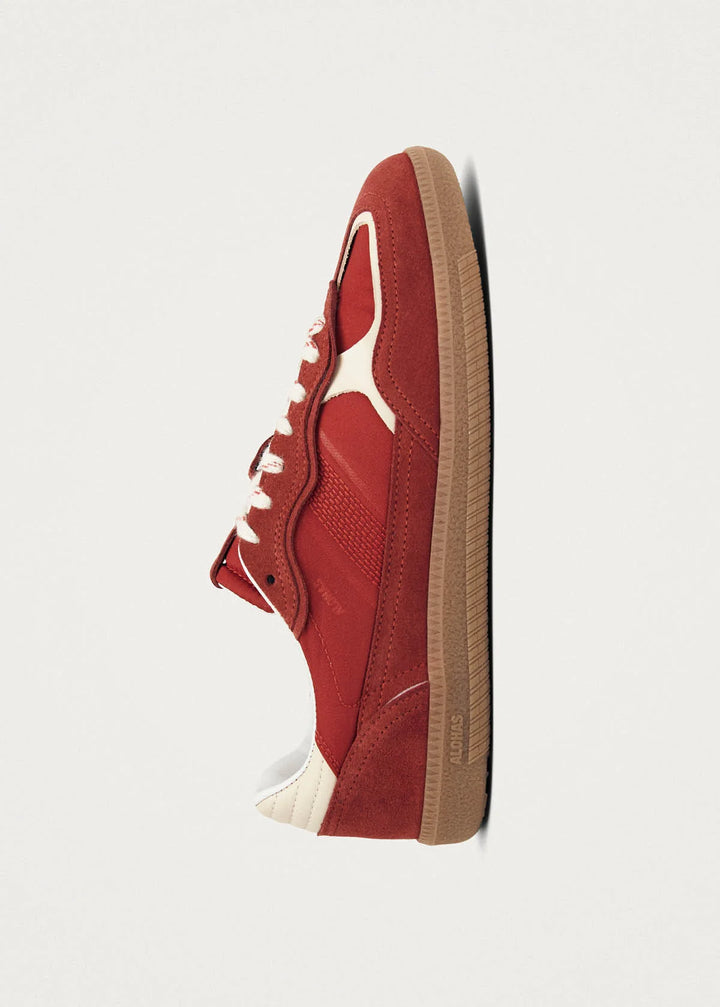 ALOHAS - Rife Sheen Leather Sneakers in Red